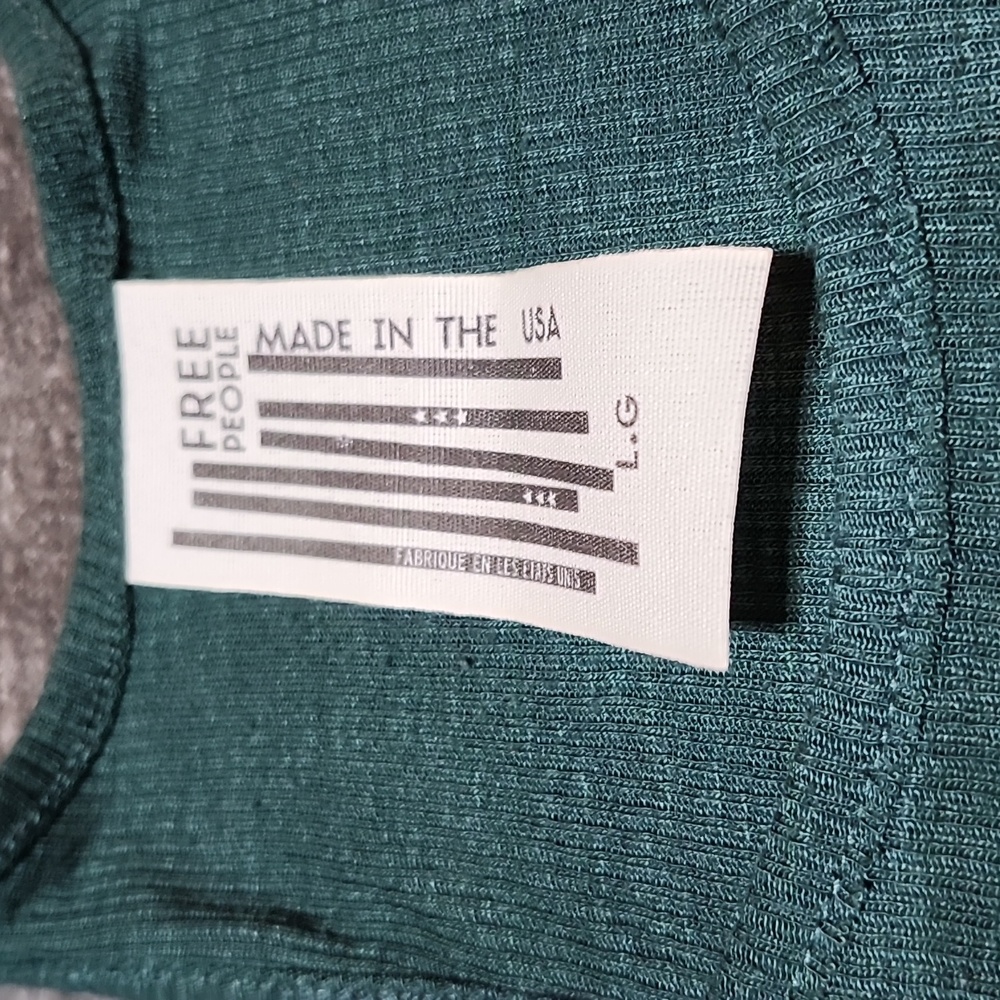 FREE PEOPLE SET-OF-5 RACERBACK RIBBED RELAXED FIT TANK-TOPS LARGE PRICE FIRM - Picture 7 of 12